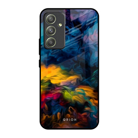 Multicolor Oil Painting Samsung Galaxy A54 5G Glass Back Cover Online