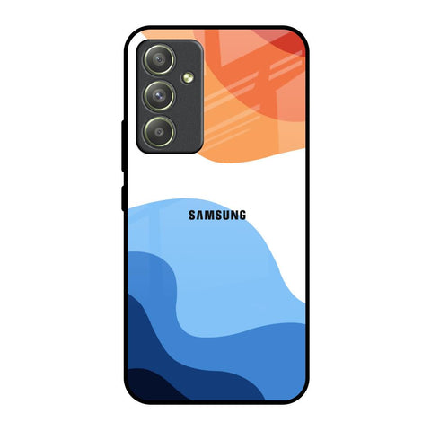 Wavy Color Pattern Samsung Galaxy A54 5G Glass Back Cover Online