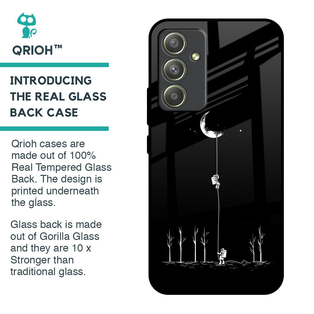 Catch the Moon Glass Case for Samsung Galaxy A54 5G