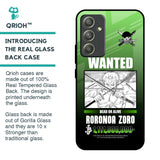 Zoro Wanted Glass Case for Samsung Galaxy A54 5G