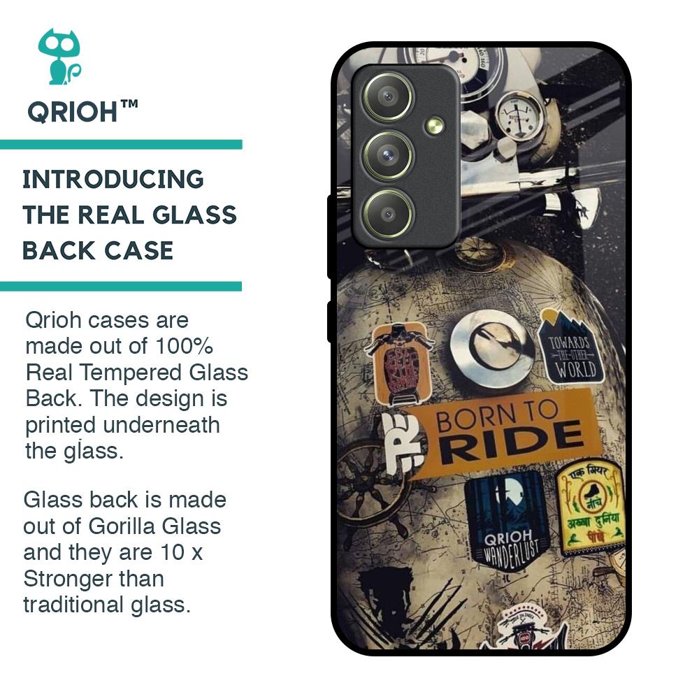 Ride Mode On Glass Case for Samsung Galaxy A54 5G