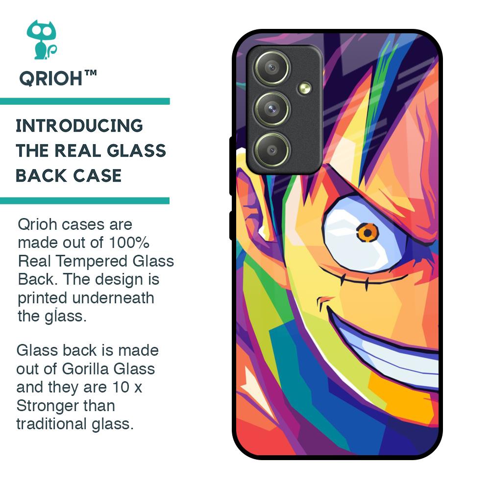 Monkey Wpap Pop Art Glass Case for Samsung Galaxy A54 5G
