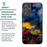 Multicolor Oil Painting Glass Case for Samsung Galaxy A54 5G