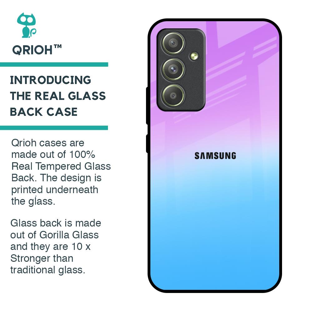 Unicorn Pattern Glass Case for Samsung Galaxy A54 5G