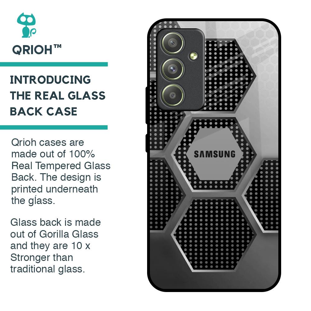 Hexagon Style Glass Case For Samsung Galaxy A54 5G