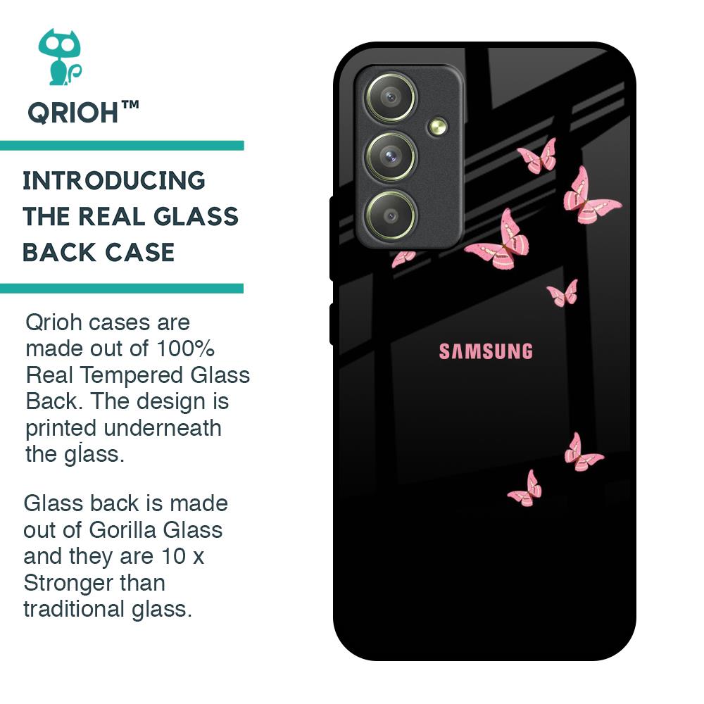 Fly Butterfly Glass Case for Samsung Galaxy A54 5G