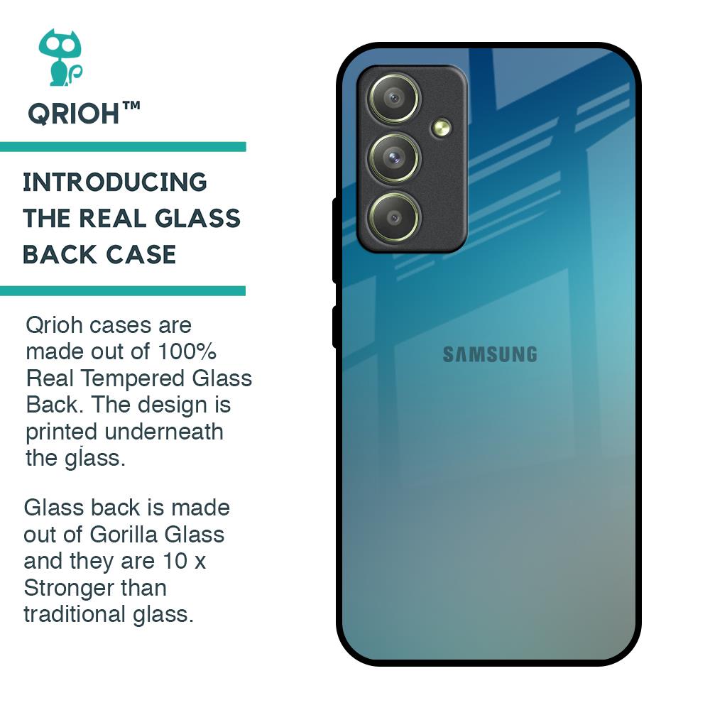 Sea Theme Gradient Glass Case for Samsung Galaxy A54 5G
