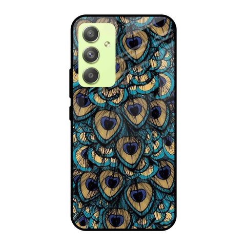 Peacock Feathers Samsung Galaxy A54 5G Glass Cases & Covers Online