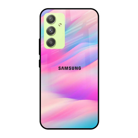 Colorful Waves Samsung Galaxy A54 5G Glass Cases & Covers Online