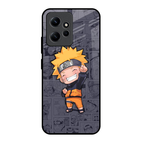 Orange Chubby Redmi Note 12 Glass Back Cover Online