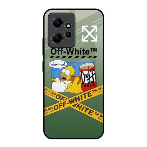 Duff Beer Redmi Note 12 Glass Back Cover Online