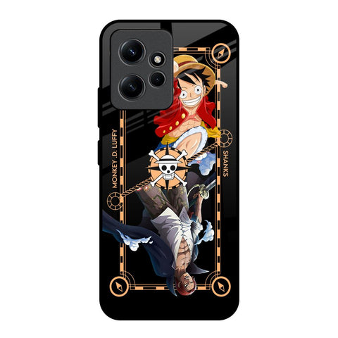 Shanks & Luffy Redmi Note 12 Glass Back Cover Online