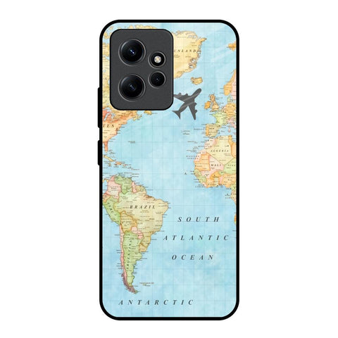 Travel Map Redmi Note 12 Glass Back Cover Online