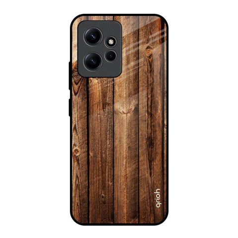Timber Printed Redmi Note 12 Glass Back Cover Online