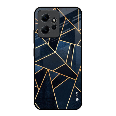 Abstract Tiles Redmi Note 12 Glass Back Cover Online