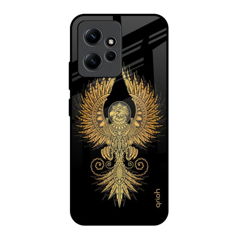 Mythical Phoenix Art Redmi Note 12 Glass Back Cover Online