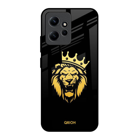 Lion The King Redmi Note 12 Glass Back Cover Online