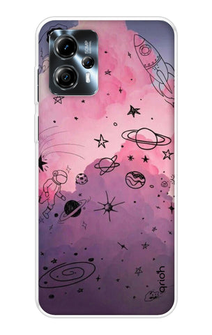 Space Doodles Art Motorola Moto G13 Back Cover