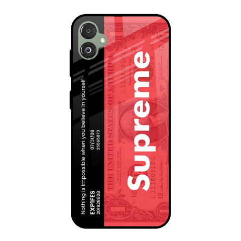 Supreme Ticket Samsung Galaxy F14 5G Glass Back Cover Online
