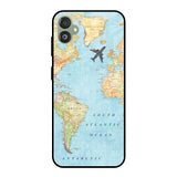 Travel Map Samsung Galaxy F14 5G Glass Back Cover Online
