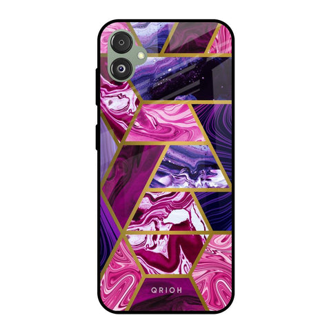 Electroplated Geometric Marble Samsung Galaxy F14 5G Glass Back Cover Online