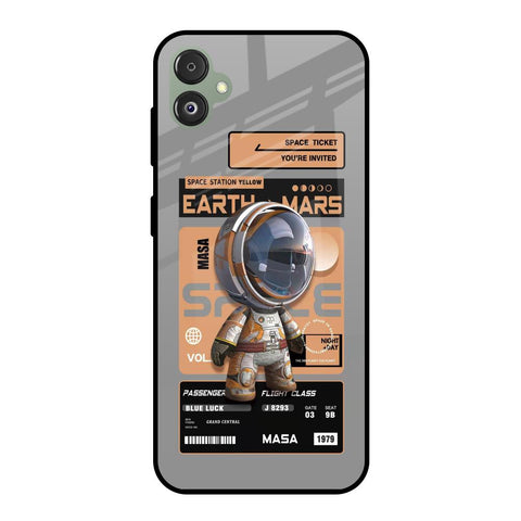 Space Ticket Samsung Galaxy F14 5G Glass Back Cover Online