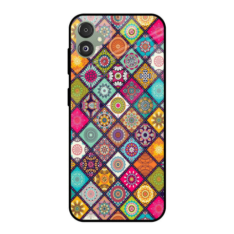 Multicolor Mandala Samsung Galaxy F14 5G Glass Back Cover Online