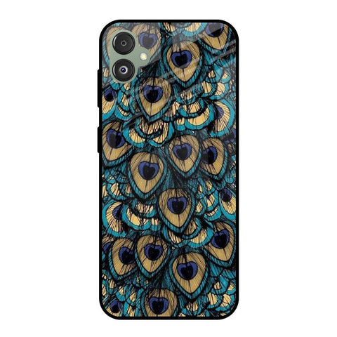 Peacock Feathers Samsung Galaxy F14 5G Glass Cases & Covers Online