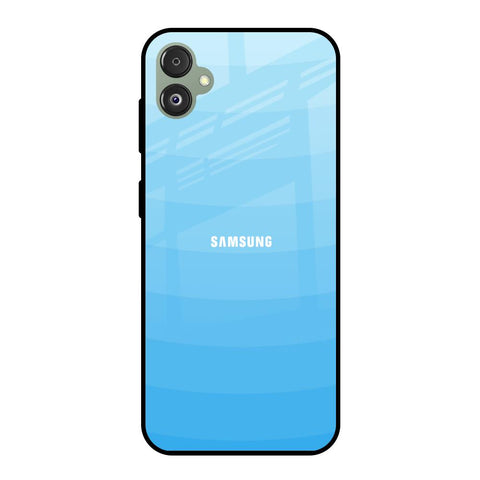 Wavy Blue Pattern Samsung Galaxy F14 5G Glass Back Cover Online