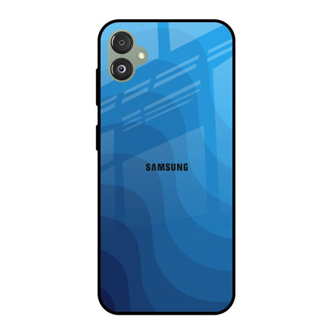 Blue Wave Abstract Samsung Galaxy F14 5G Glass Back Cover Online