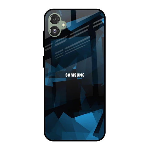 Polygonal Blue Box Samsung Galaxy F14 5G Glass Back Cover Online
