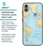 Travel Map Glass Case for Samsung Galaxy F14 5G
