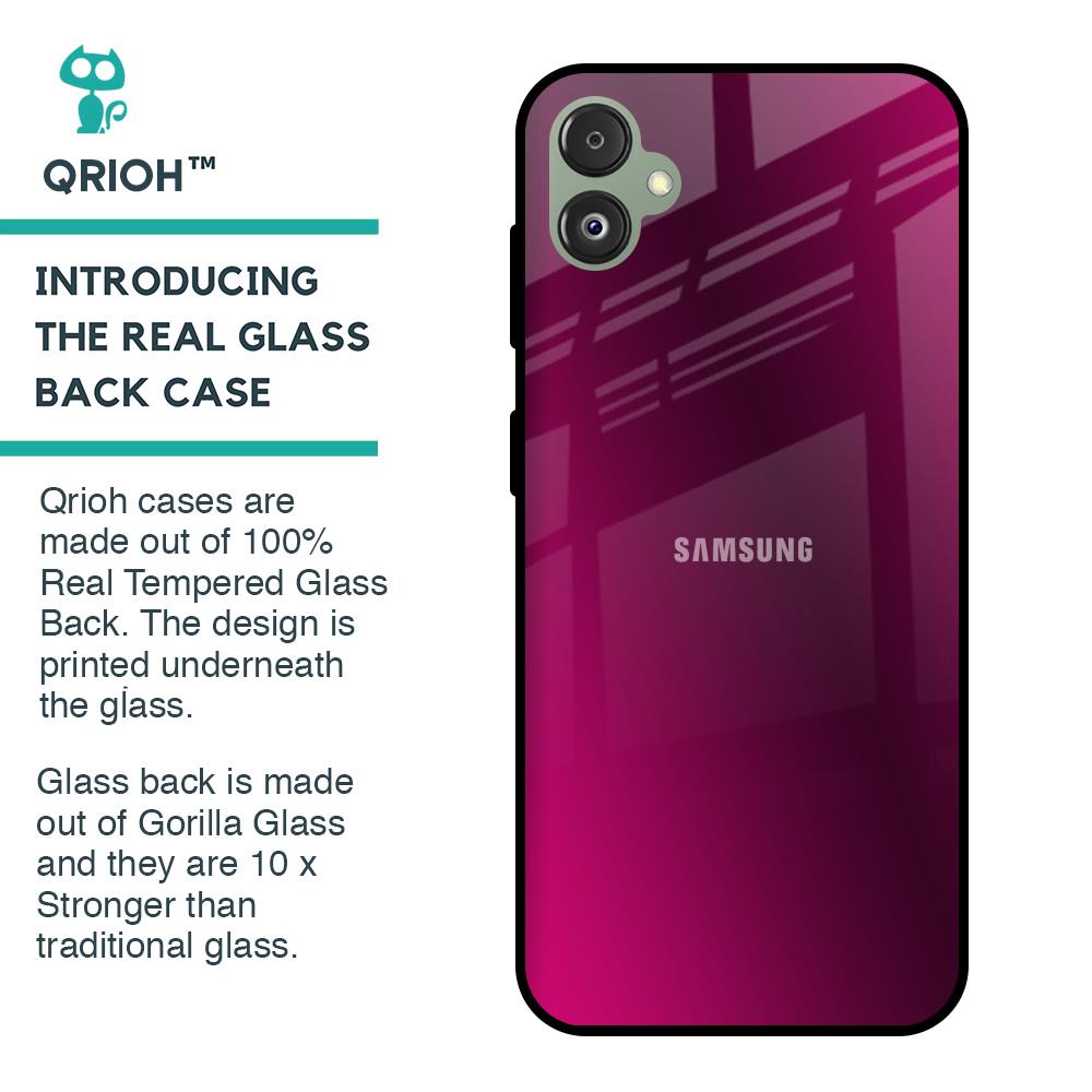 Pink Burst Glass Case for Samsung Galaxy F14 5G