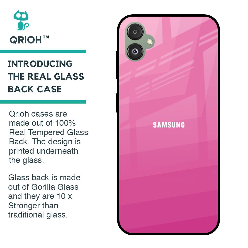 Pink Ribbon Caddy Glass Case for Samsung Galaxy F14 5G