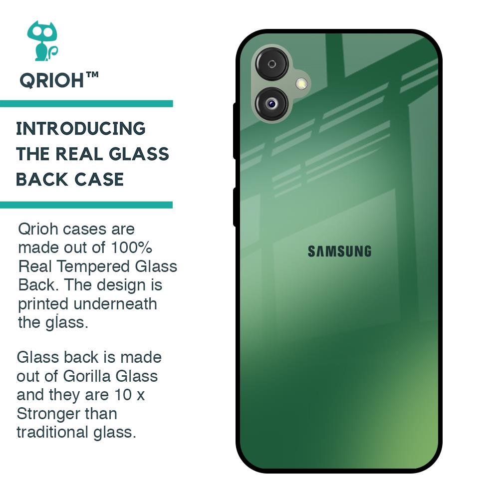 Green Grunge Texture Glass Case for Samsung Galaxy F14 5G