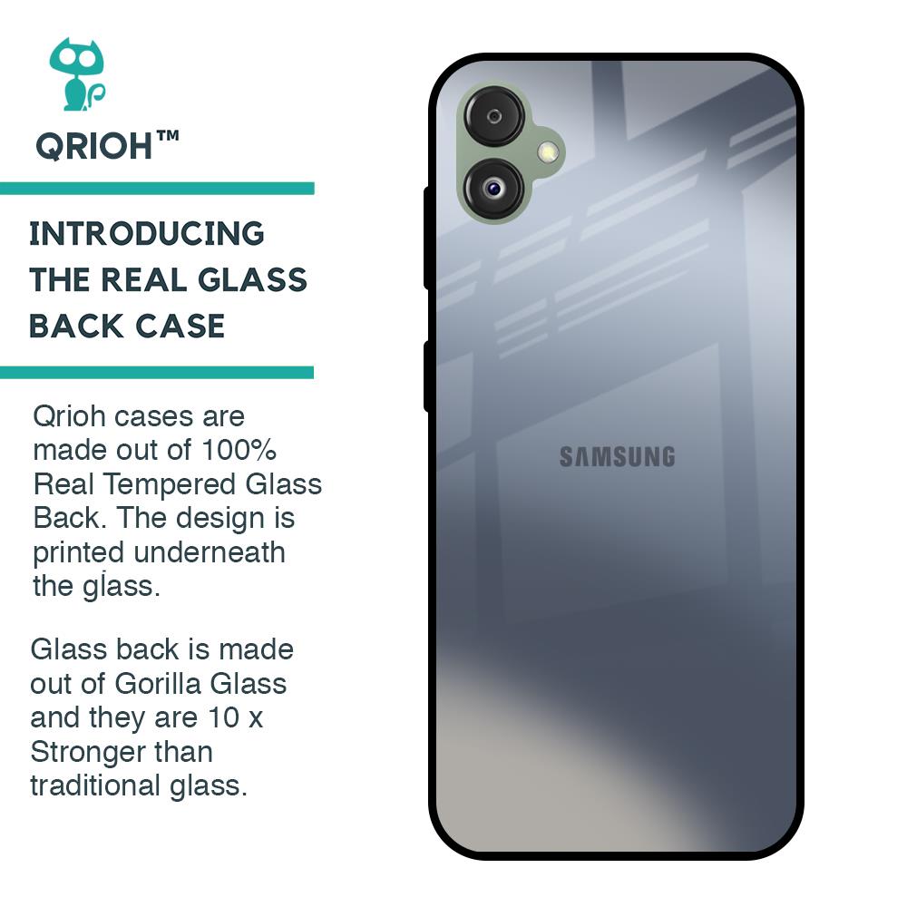 Space Grey Gradient Glass Case for Samsung Galaxy F14 5G