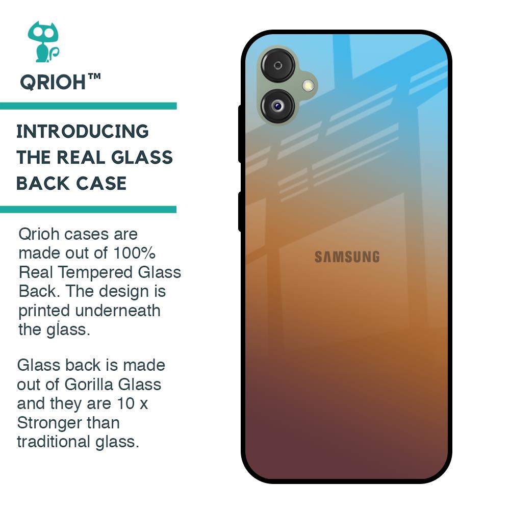 Rich Brown Glass Case for Samsung Galaxy F14 5G