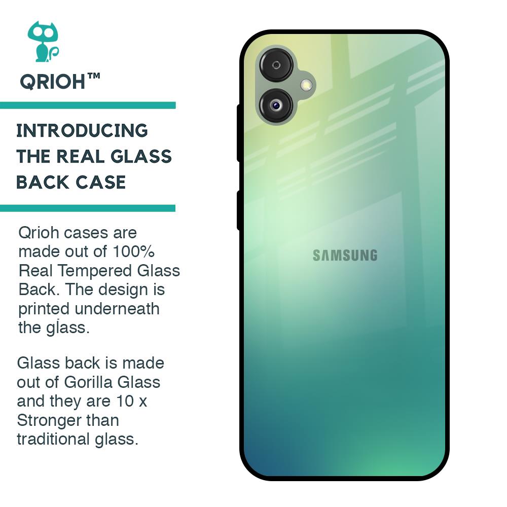 Dusty Green Glass Case for Samsung Galaxy F14 5G