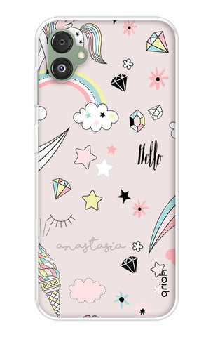 Unicorn Doodle Samsung Galaxy F14 5G Back Cover