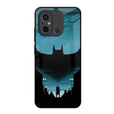 Cyan Bat Redmi 12C Glass Back Cover Online