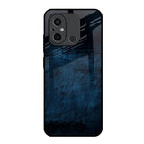Dark Blue Grunge Redmi 12C Glass Back Cover Online