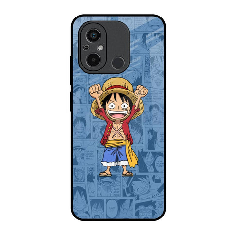 Chubby Anime Redmi 12C Glass Back Cover Online