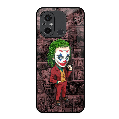 Joker Cartoon Redmi 12C Glass Back Cover Online