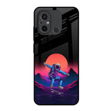 Retro Astronaut Redmi 12C Glass Back Cover Online