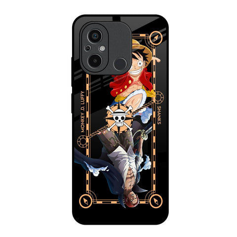 Shanks & Luffy Redmi 12C Glass Back Cover Online