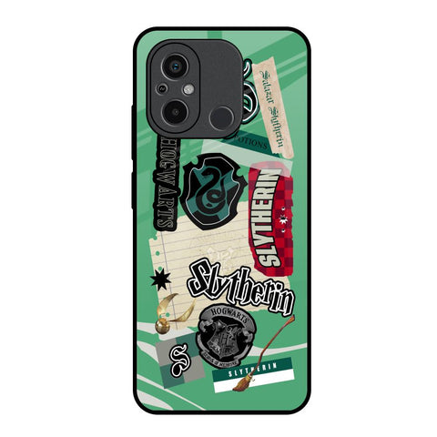Slytherin Redmi 12C Glass Back Cover Online