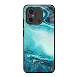 Sea Water Redmi 12C Glass Back Cover Online