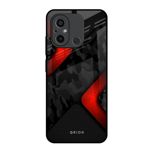 Modern Camo Abstract Redmi 12C Glass Back Cover Online