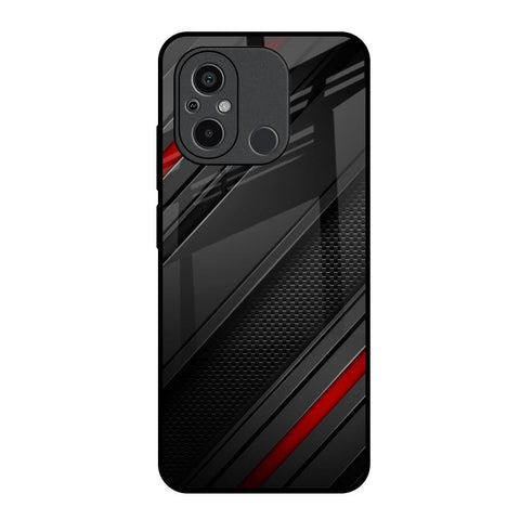 Modern Abstract Redmi 12C Glass Back Cover Online