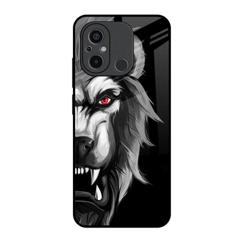 Wild Lion Redmi 12C Glass Back Cover Online